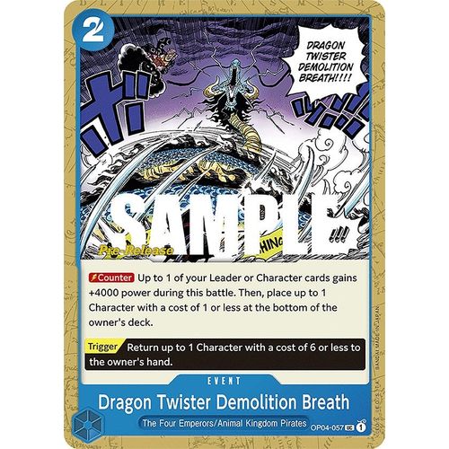 Dragon Twister Demolition Breath (OP04-057) [Kingdoms of Intrigue Pre-Release Cards]