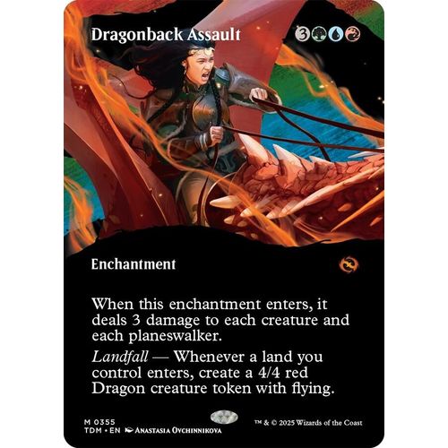 Dragonback Assault (Borderless) (355) (Tarkir: Dragonstorm)