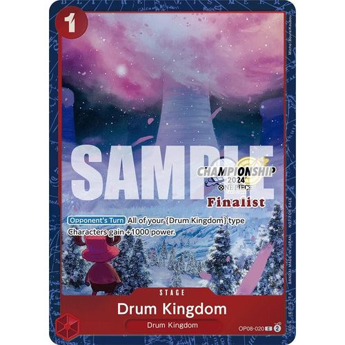 Drum Kingdom (Championship 2024 Finalist Card Set) (OP08-020) [One Piece Promotion Cards]