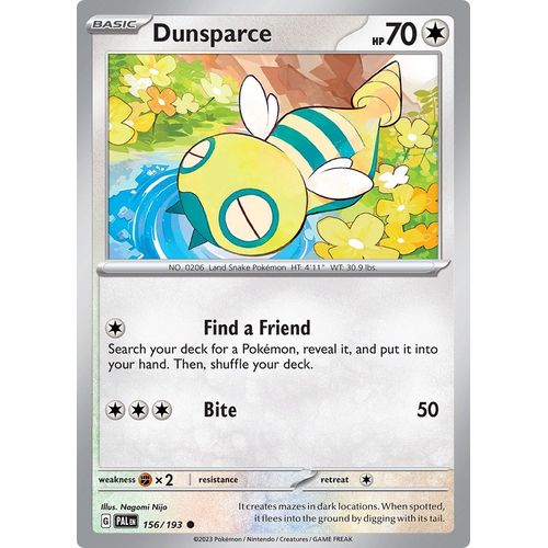 Dunsparce (156/193) [SV02: Paldea Evolved]
