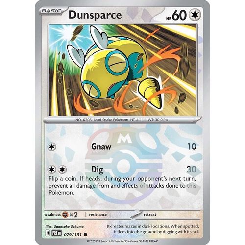 Dunsparce (Master Ball Pattern) (079/131) [SV: Prismatic Evolutions]