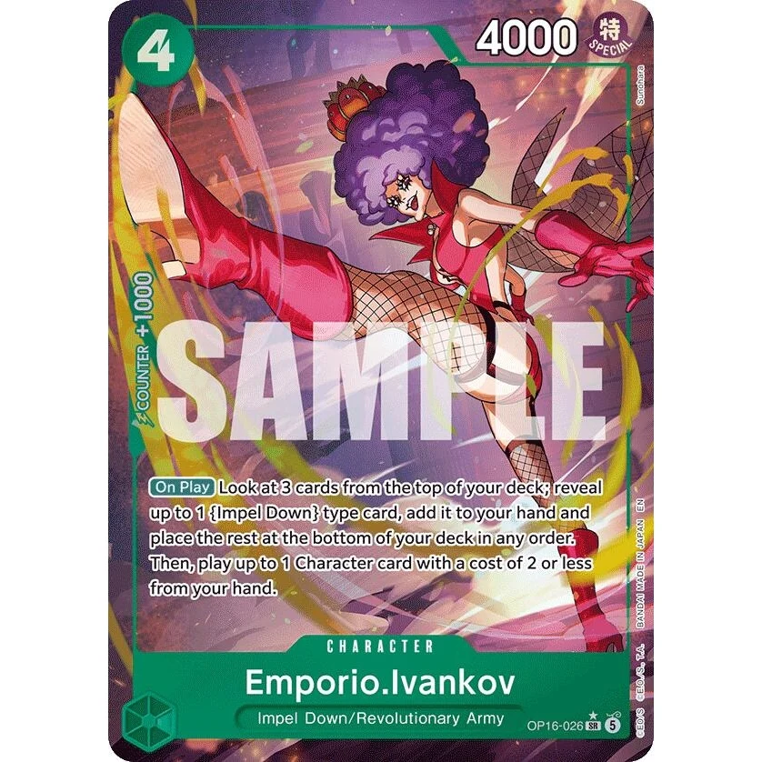 Emporio.Ivankov (026) (Alternate Art) (OP16-026) (The Time of Battle)