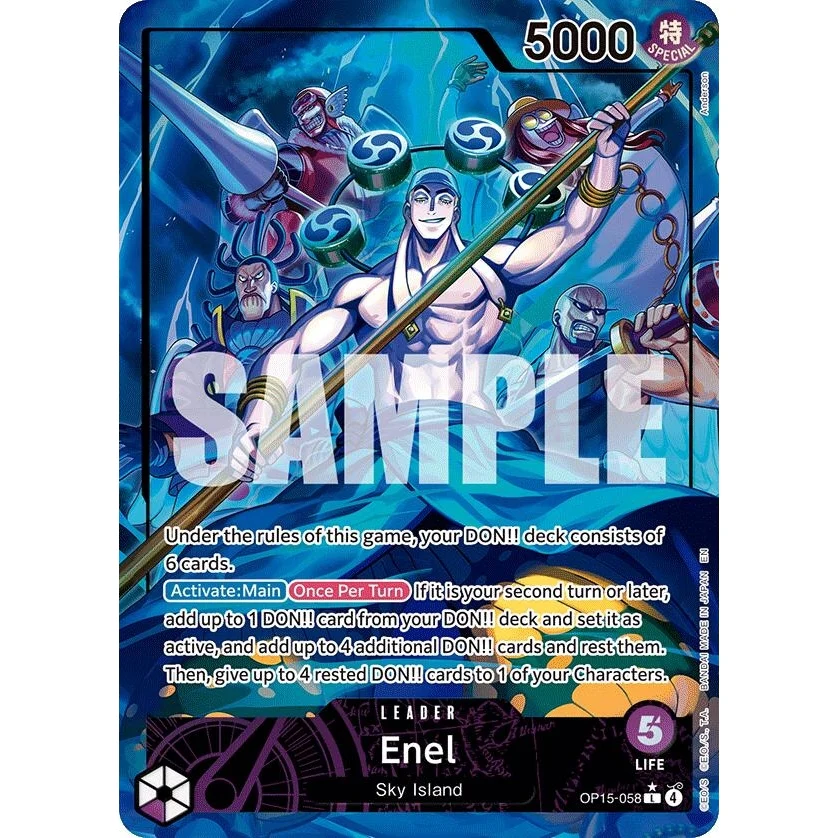 Enel (OP15-058) (Alternate Art) (OP15-058) (Adventure on Kami's Island)