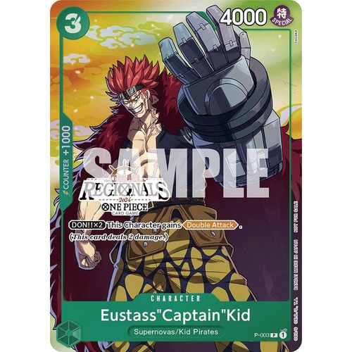 Eustass"Captain"Kid (Offline Regional 2024 Vol. 2) [Participant] (P-003) [One Piece Promotion Cards]