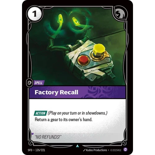 Factory Recall (135/221) (Spiritforged)