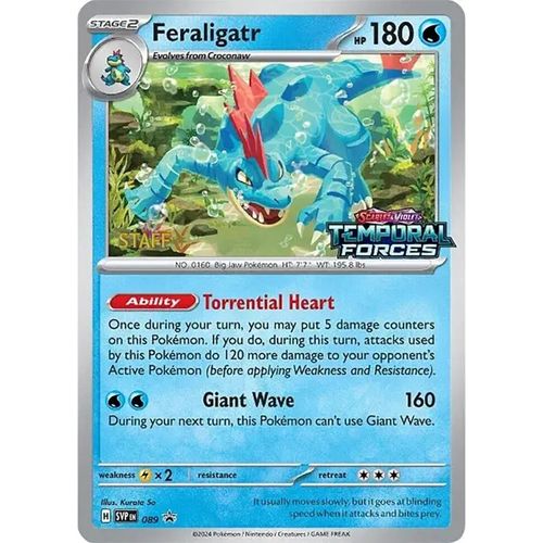 Feraligatr - 089 (Prerelease) [Staff] (089) (SV: Scarlet & Violet Promo Cards)