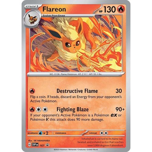 Flareon - 167 (Cosmos Holo) (167) [SV: Scarlet & Violet Promo Cards]