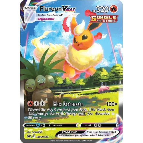 Flareon VMAX - SWSH180 (SWSH180) (SWSH: Sword & Shield Promo Cards)