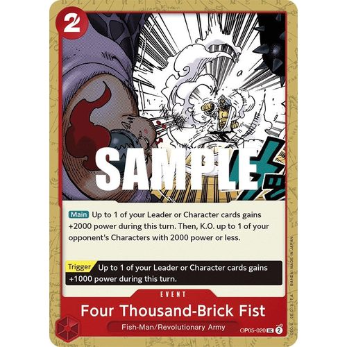 Four Thousand-Brick Fist (OP05-020) [Awakening of the New Era]