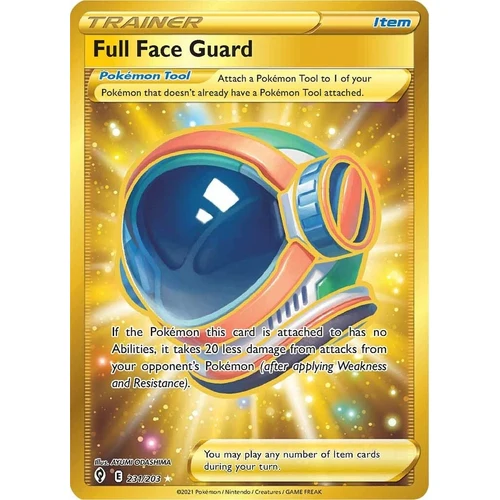Full Face Guard (Secret) (231/203) (SWSH07: Evolving Skies)