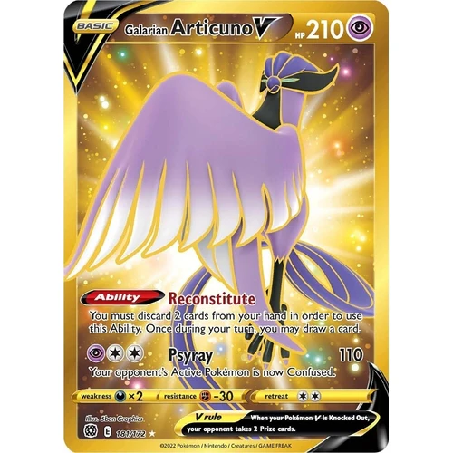 Galarian Articuno V (Secret) (181/172) (SWSH09: Brilliant Stars)