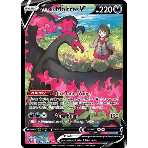 Galarian Moltres V (TG20/TG30) (SWSH10: Astral Radiance Trainer Gallery)