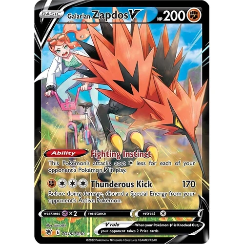 Galarian Zapdos V (TG19/TG30) (SWSH10: Astral Radiance Trainer Gallery)