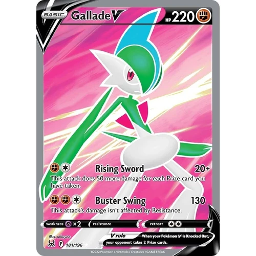 Gallade V (Full Art) (181/196) (SWSH11: Lost Origin)