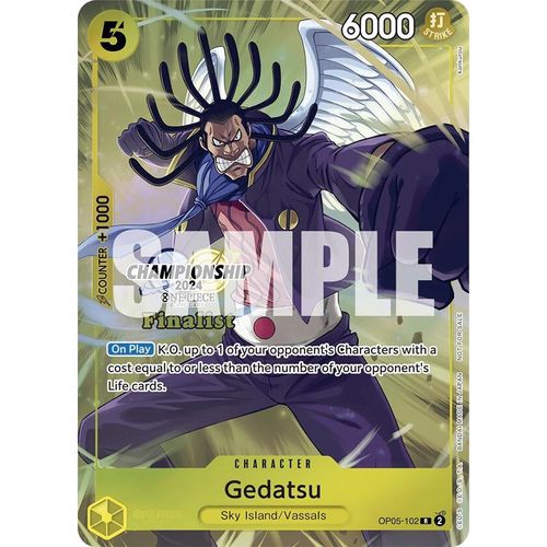 Gedatsu (Championship 2024 Finalist Card Set) (OP05-102) [One Piece Promotion Cards]