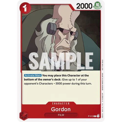Gordon (One Piece Film Red) (P-013) [One Piece Promotion Cards]
