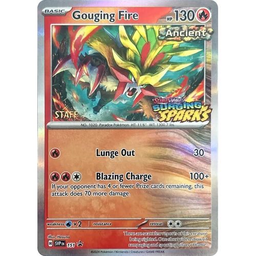 Gouging Fire - 151 (Staff) (151) (SV: Scarlet & Violet Promo Cards)