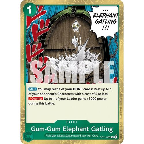 Gum-Gum Elephant Gatling (OP11-038) [A Fist of Divine Speed]