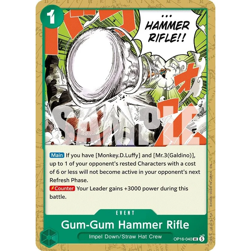 Gum-Gum Hammer Rifle (OP16-040) (The Time of Battle)