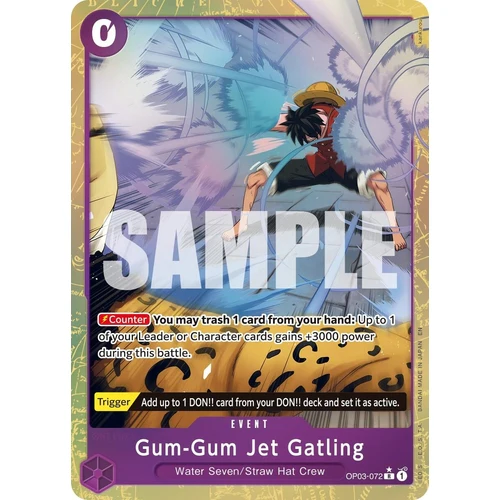 Gum-Gum Jet Gatling (Alternate Art) (OP03-072) (Premium Booster -The Best- Vol. 2)