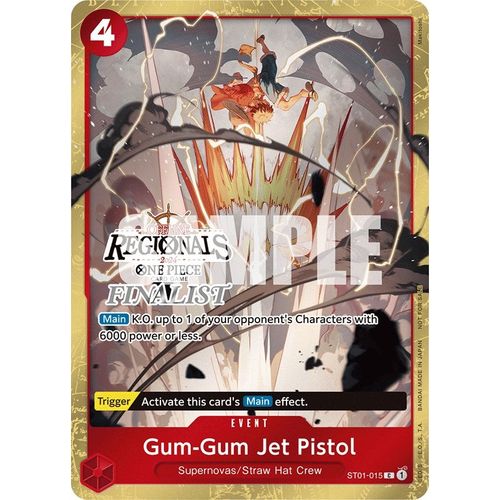 Gum-Gum Jet Pistol (Offline Regional 2024) [Finalist] (ST01-015) [One Piece Promotion Cards]