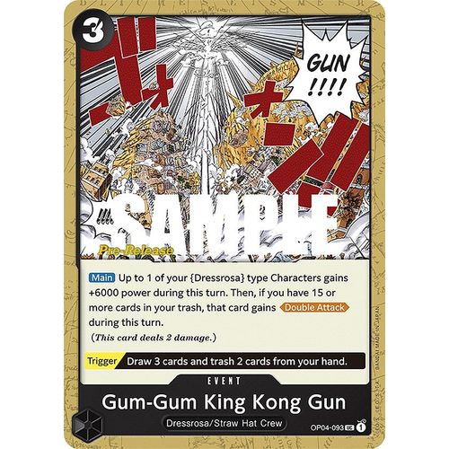 Gum-Gum King Kong Gun (OP04-093) [Kingdoms of Intrigue Pre-Release Cards]
