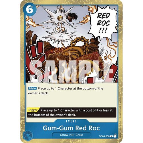 Gum-Gum Red Roc (Jolly Roger Foil) (OP04-056) [Premium Booster -The Best-]