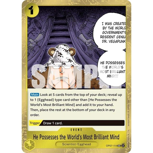 He Possesses the World's Most Brilliant Mind (Pirate Foil) (OP07-114) (Premium Booster -The Best- Vol. 2)