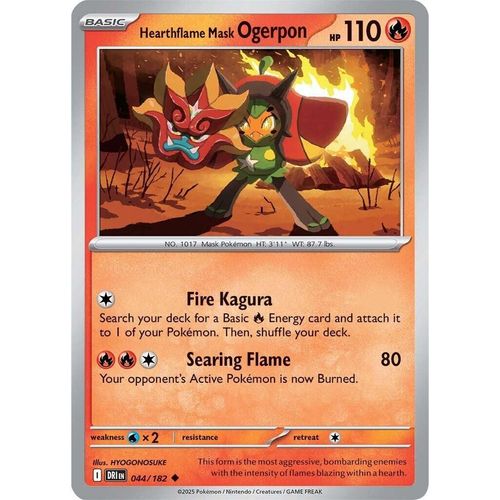 Hearthflame Mask Ogerpon (044/182) (SV10: Destined Rivals)