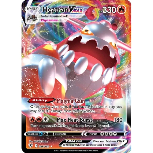 Heatran VMAX (026/189) (SWSH10: Astral Radiance)