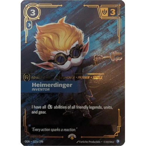 Heimerdinger - Inventor (111a/298) (Riftbound Promotional Cards)