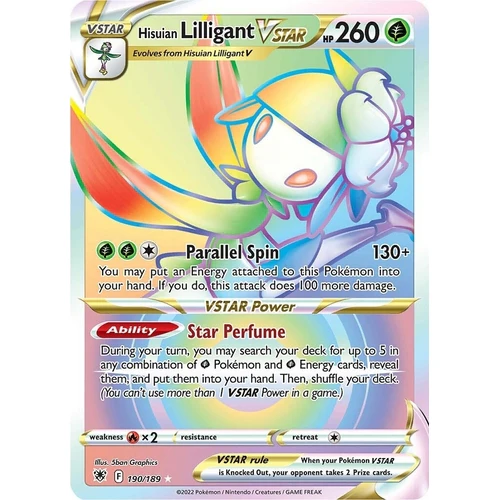 Hisuian Lilligant VSTAR (Secret) (190/189) (SWSH10: Astral Radiance)