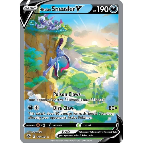 Hisuian Sneasler V (Alternate Full Art) (175/189) (SWSH10: Astral Radiance)
