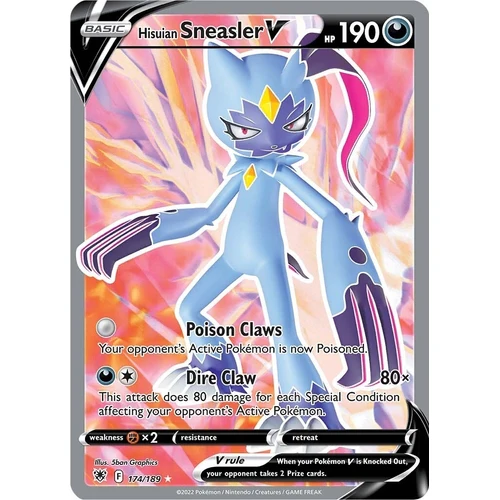 Hisuian Sneasler V (Full Art) (174/189) (SWSH10: Astral Radiance)