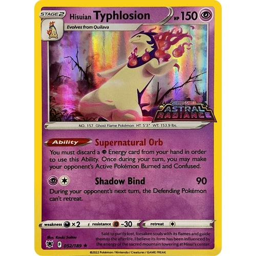 Hisuian Typhlosion - 052/189 (GameStop Exclusive) (052/189) (Miscellaneous Cards & Products)