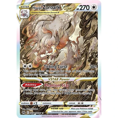 Hisuian Zoroark VSTAR (GG56/GG70) (Crown Zenith: Galarian Gallery)