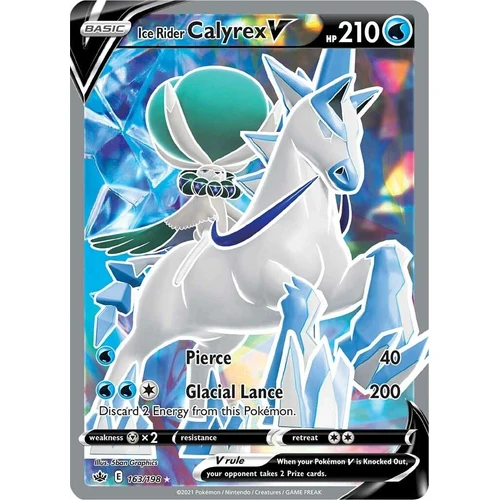 Ice Rider Calyrex V (Full Art) (163/198) (SWSH06: Chilling Reign)