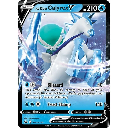 Ice Rider Calyrex V - SWSH130 (SWSH130) (SWSH: Sword & Shield Promo Cards)