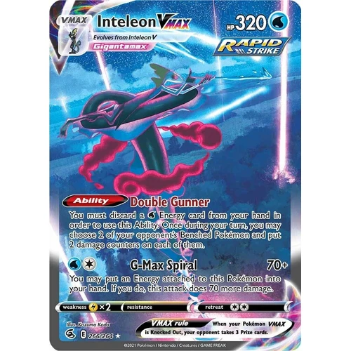 Inteleon VMAX (Alternate Art Secret) (266/264) (SWSH08: Fusion Strike)