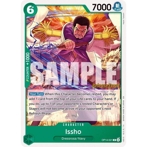 Issho - OP14-021 (OP14-021) (The Azure Sea's Seven Release Event Cards)