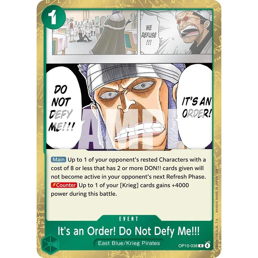 It's an Order! Do Not Defy Me!!! (OP15-038) (Adventure on Kami's Island)