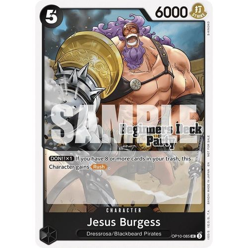 Jesus Burgess (Beginners Deck Party [ST-23] - [ST-28] Participation Pack) (OP10-085) (One Piece Promotion Cards)