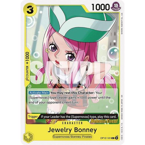 Jewelry Bonney (101) (OP12-101) (Legacy of the Master Release Event Cards)