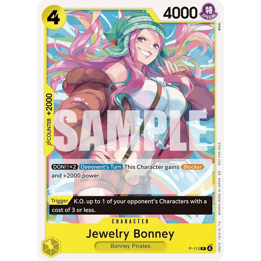 Jewelry Bonney (Heroines Battle Pack) (P-113) (One Piece Promotion Cards)