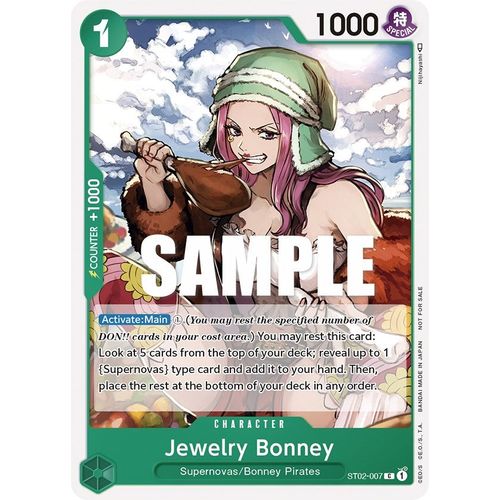 Jewelry Bonney (Tournament Pack Vol. 3) [Participant] (ST02-007) [One Piece Promotion Cards]