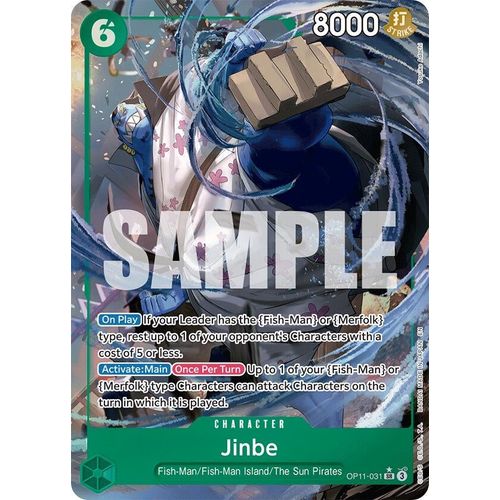 Jinbe (031) (Alternate Art) (OP11-031) [A Fist of Divine Speed]