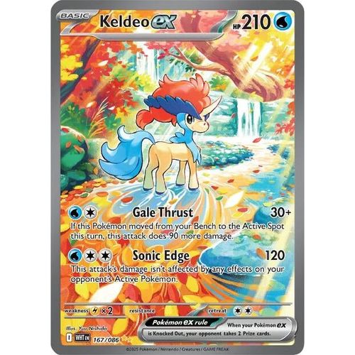 Keldeo ex (167/086) (SV: White Flare)