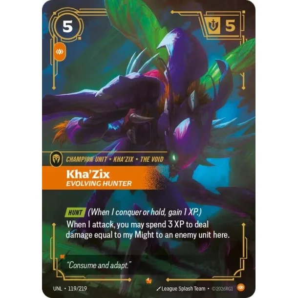 Kha'Zix - Evolving Hunter (119/219) (Unleashed)