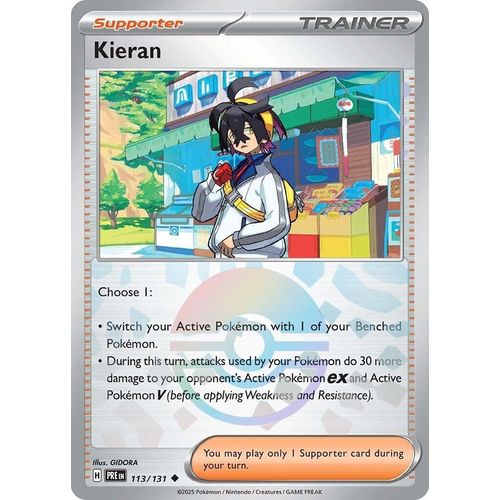 Kieran - 113/131 (Poke Ball Pattern) (113/131) [SV: Prismatic Evolutions]