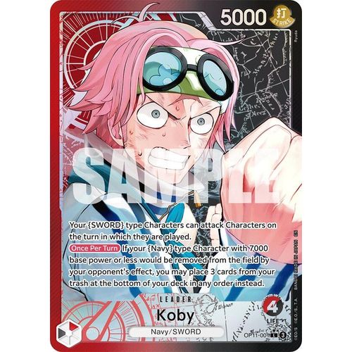 Koby (001) (Alternate Art) (OP11-001) [A Fist of Divine Speed]